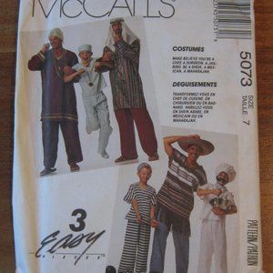 Halloween costume sewing pattern-Surgeon Chef Sheik Manarajah Jail-bird theater